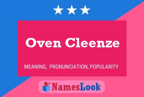 Oven Cleenze 名字海报