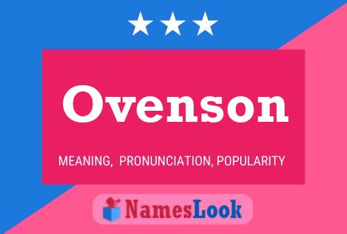 Ovenson 名字海报