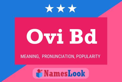 Ovi Bd 名字海报