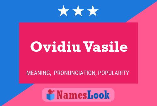 Ovidiu Vasile 名字海报