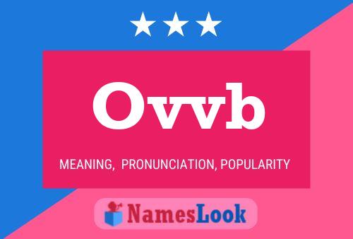 Ovvb 名字海报