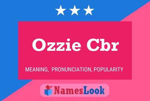 Ozzie Cbr 名字海报