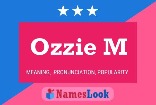 Ozzie M 名字海报