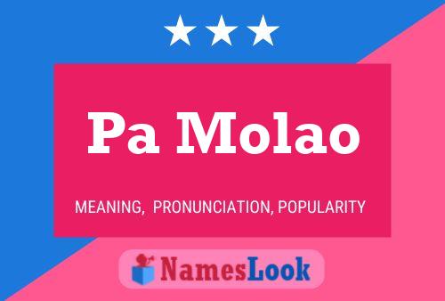 Pa Molao 名字海报