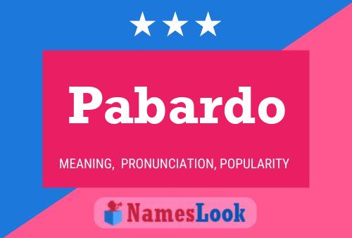 Pabardo 名字海报