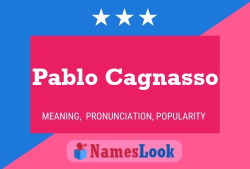 Pablo Cagnasso 名字海报