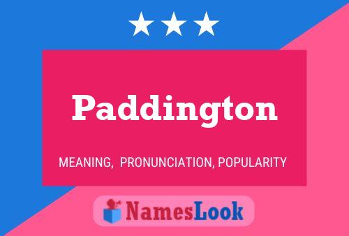 Paddington 名字海报