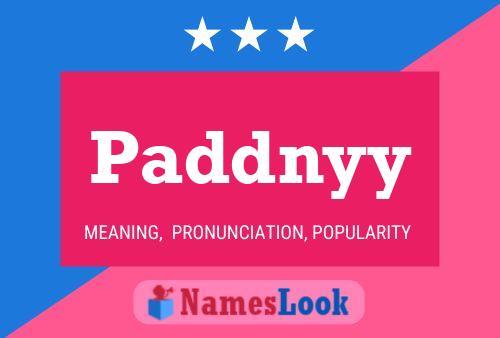 Paddnyy 名字海报