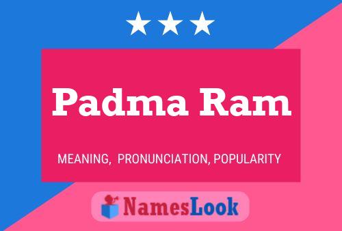 Padma Ram 名字海报