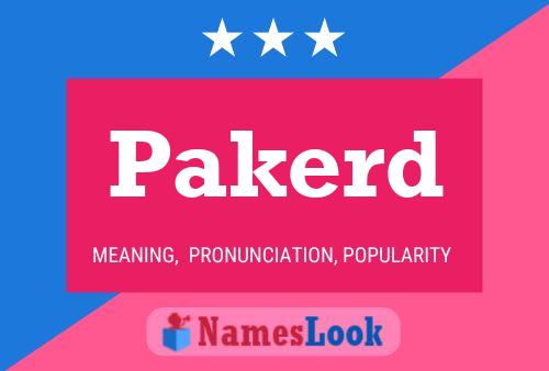 Pakerd 名字海报