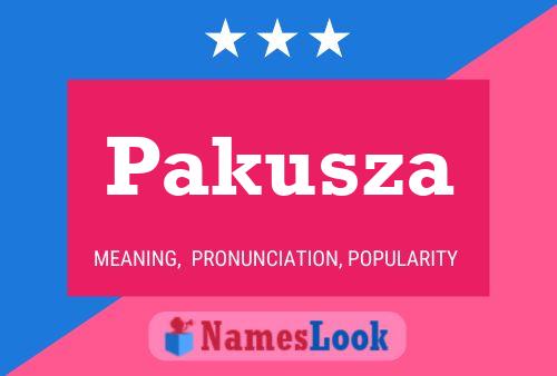 Pakusza 名字海报