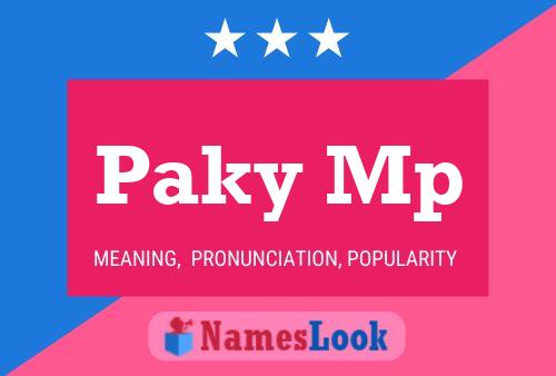 Paky Mp 名字海报