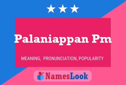 Palaniappan Pm 名字海报