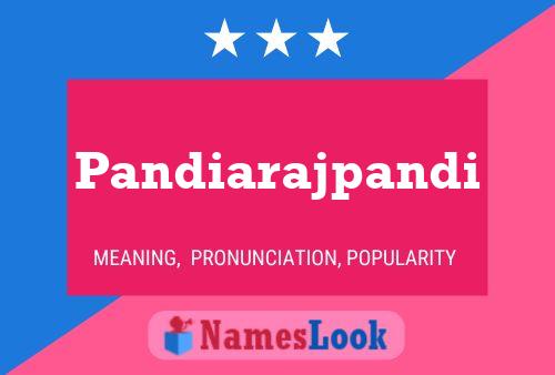 Pandiarajpandi 名字海报