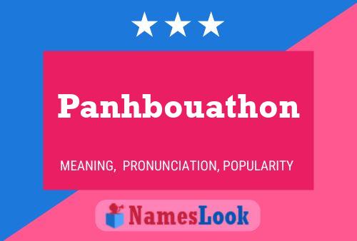 Panhbouathon 名字海报