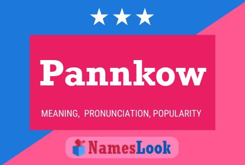 Pannkow 名字海报