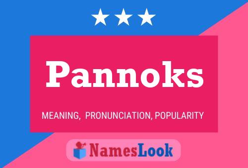 Pannoks 名字海报