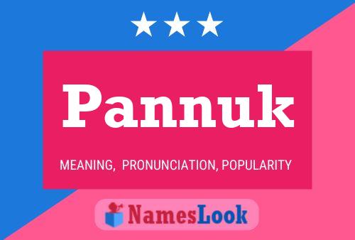 Pannuk 名字海报