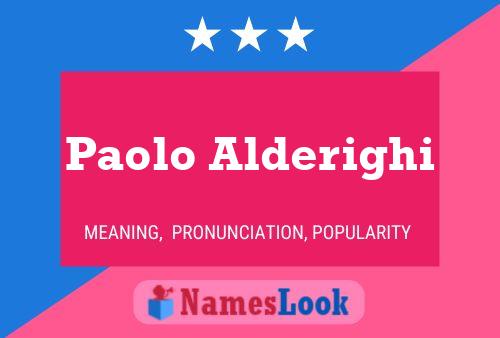 Paolo Alderighi 名字海报