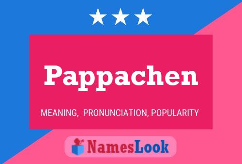 Pappachen 名字海报