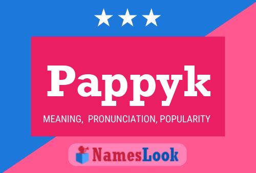 Pappyk 名字海报