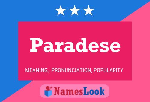 Paradese 名字海报