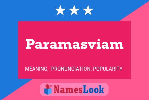 Paramasviam 名字海报