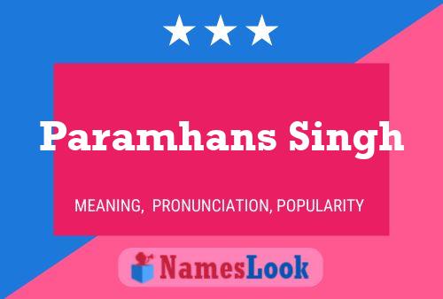 Paramhans Singh 名字海报