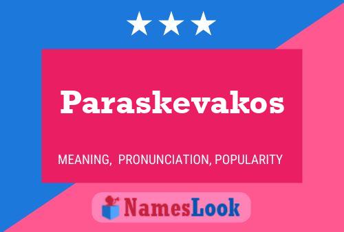 Paraskevakos 名字海报