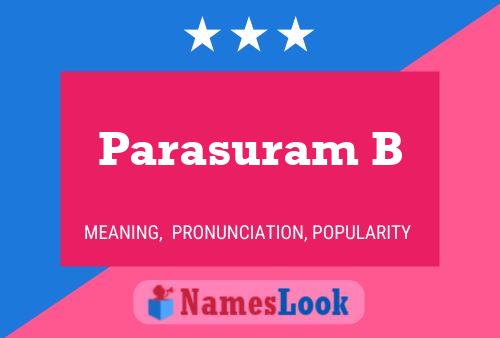 Parasuram B 名字海报