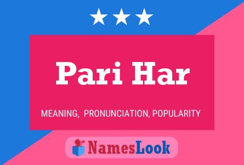 Pari Har 名字海报