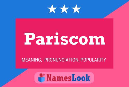 Pariscom 名字海报