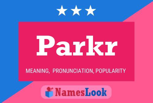 Parkr 名字海报