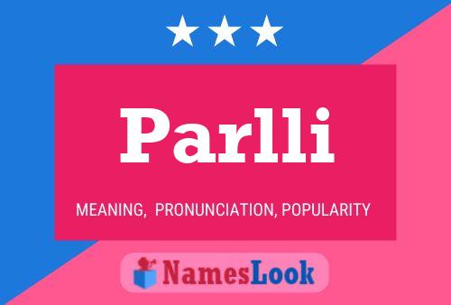 Parlli 名字海报