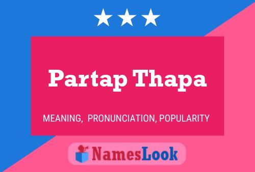 Partap Thapa 名字海报