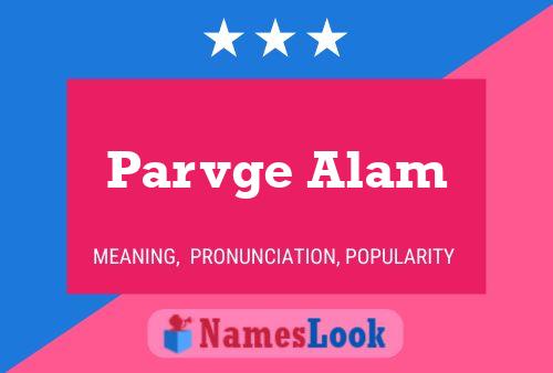 Parvge Alam 名字海报