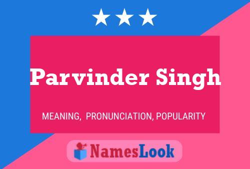 Parvinder Singh 名字海报