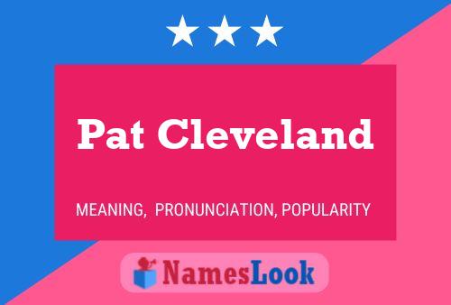 Pat Cleveland 名字海报