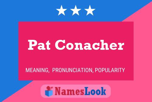 Pat Conacher 名字海报