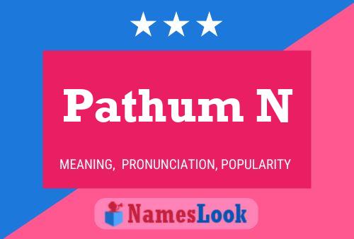 Pathum N 名字海报