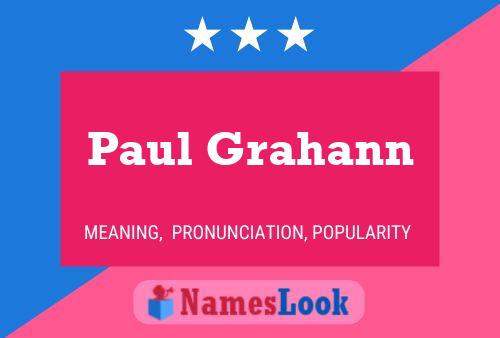 Paul Grahann 名字海报