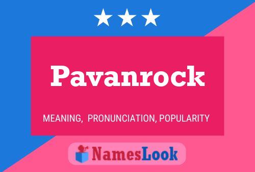 Pavanrock 名字海报