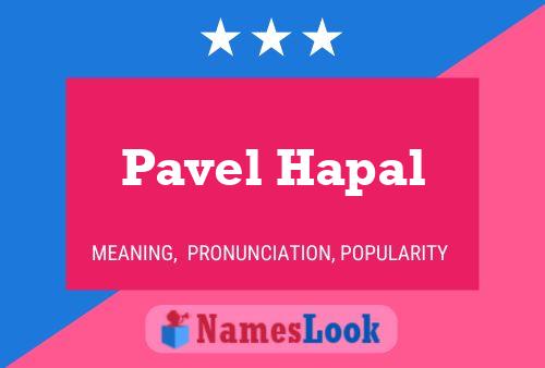 Pavel Hapal 名字海报