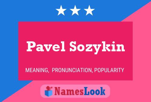 Pavel Sozykin 名字海报