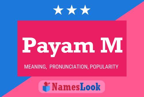 Payam M 名字海报