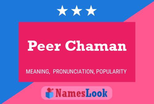 Peer Chaman 名字海报