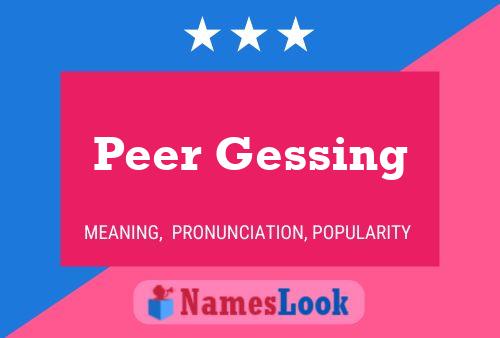 Peer Gessing 名字海报