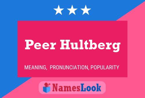 Peer Hultberg 名字海报