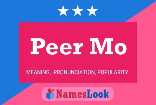 Peer Mo 名字海报