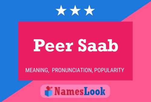 Peer Saab 名字海报